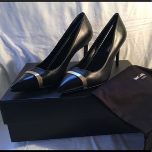 YSL Saint Laurent cap toe pump